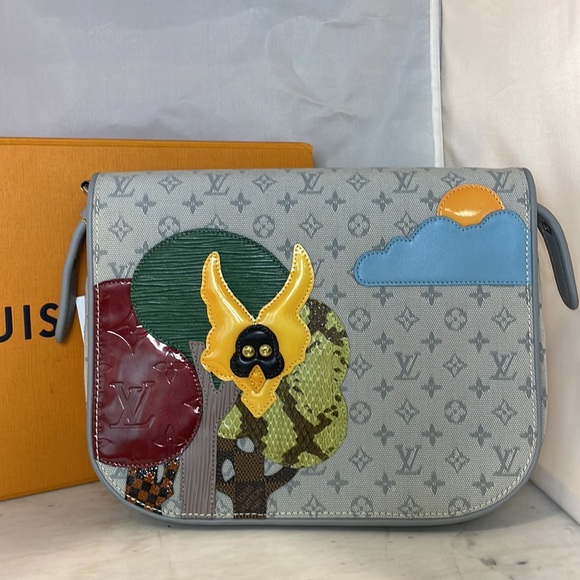 *VINTAGE* Louis Vuitton Crossbody Bag Comte de Fée 2002 Gray Monogram Mini w/Box - Picture 6 of 8